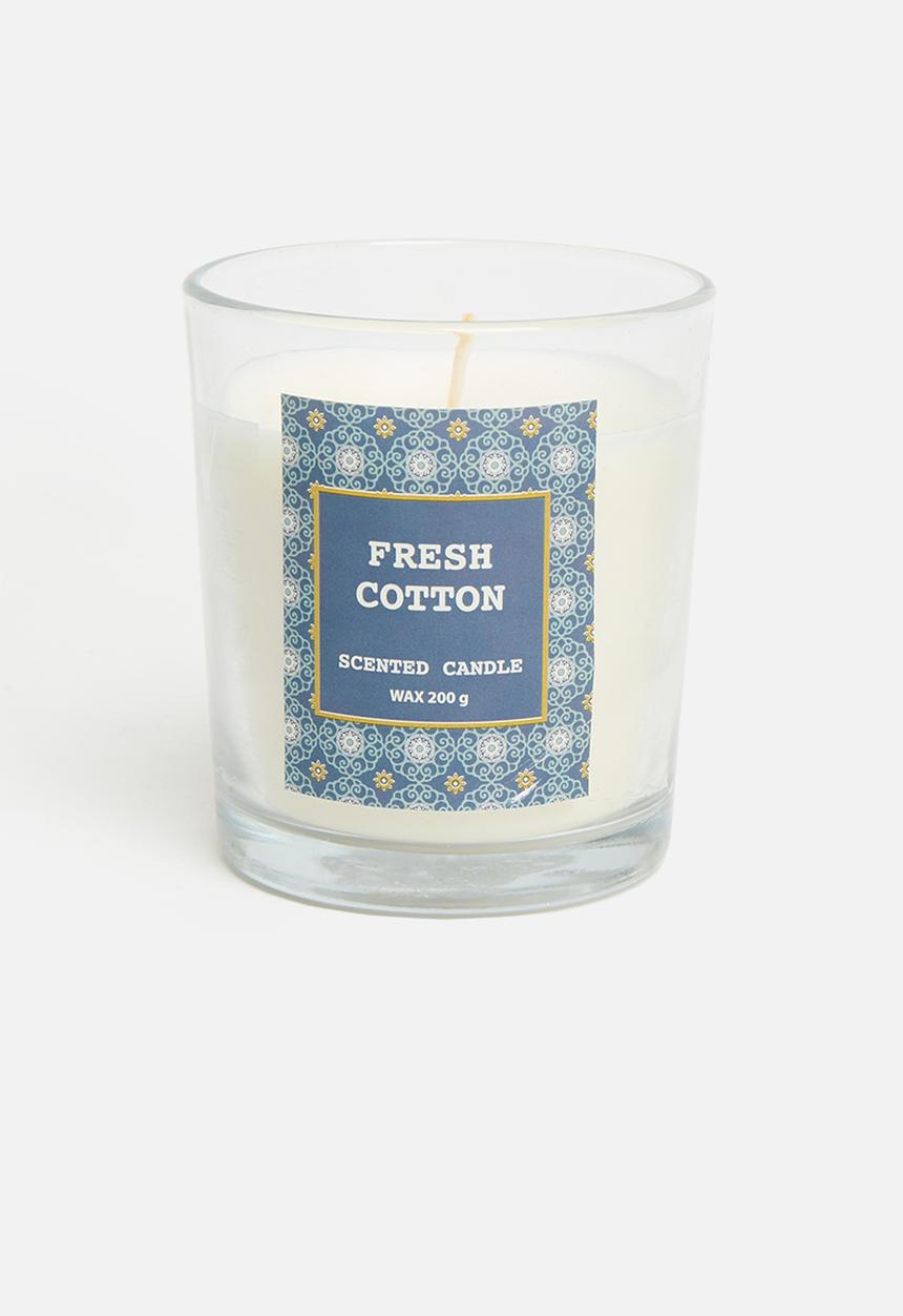 H&S - Glass Candle - Blue