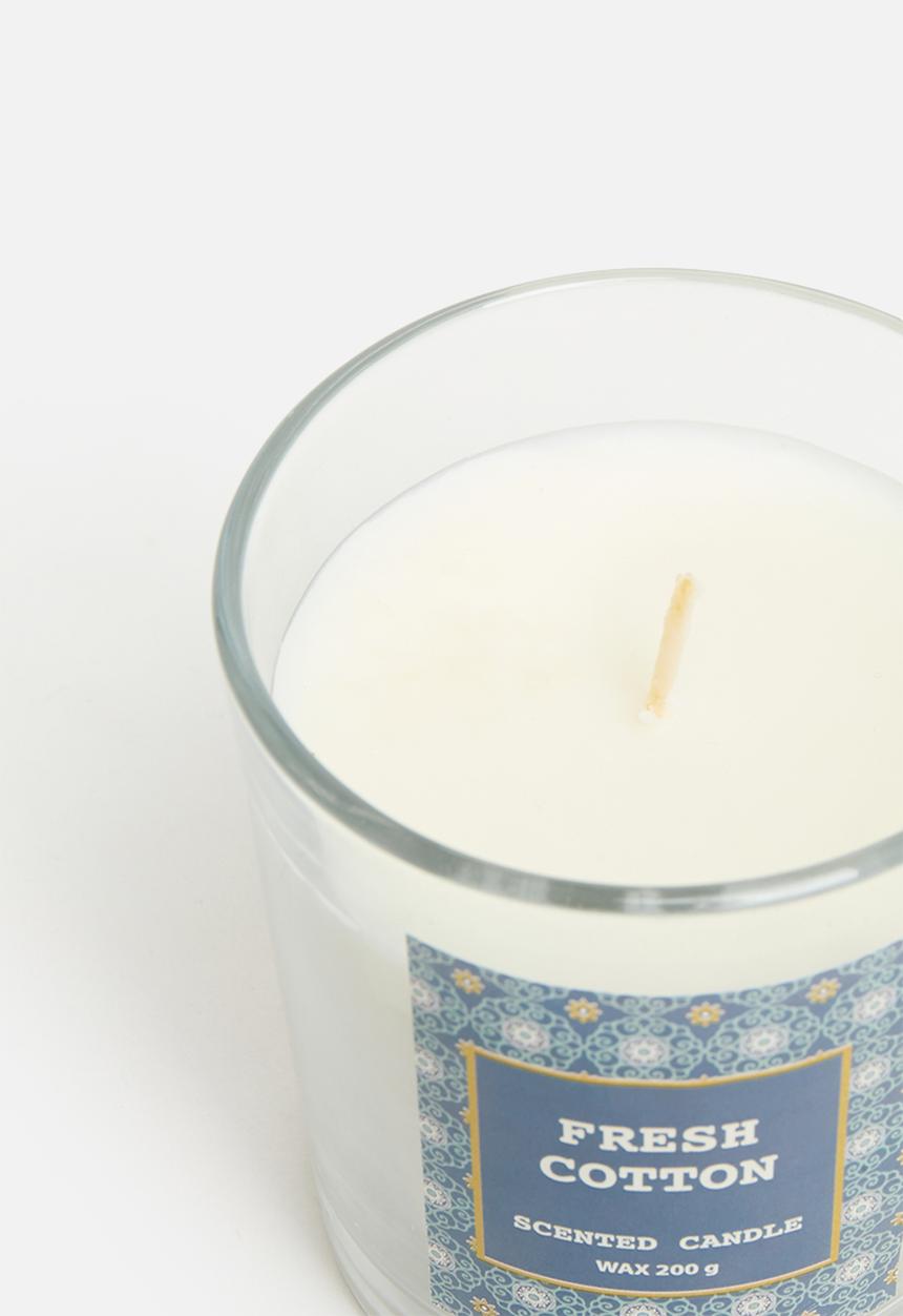 H&S - Glass Candle - Blue