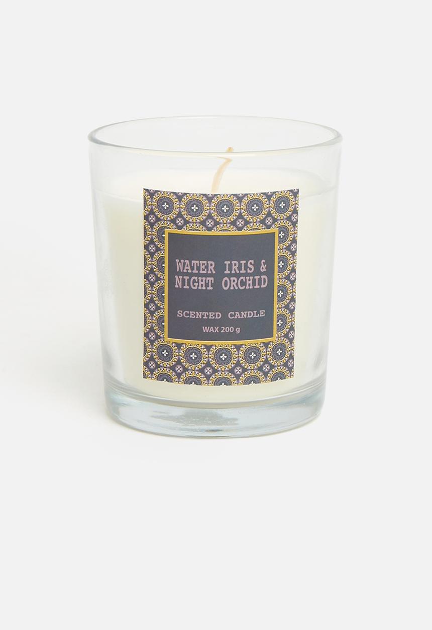 H&S - Glass Candle - Black