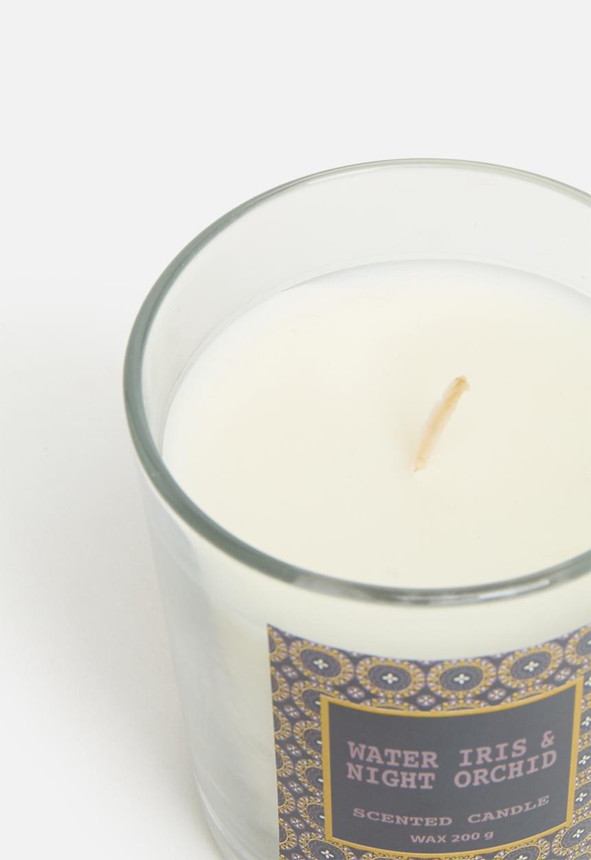 H&S - Glass Candle - Black