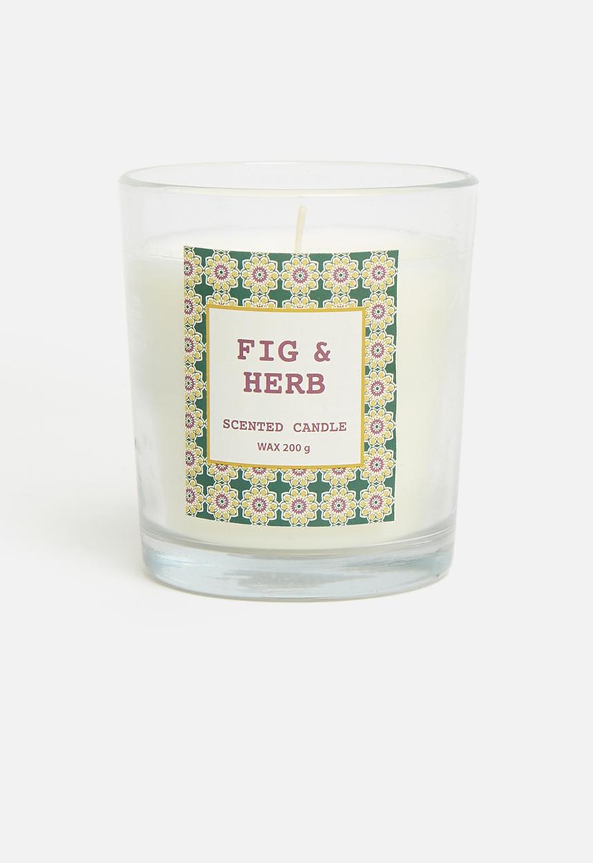 H&S - Glass Candle - Grey