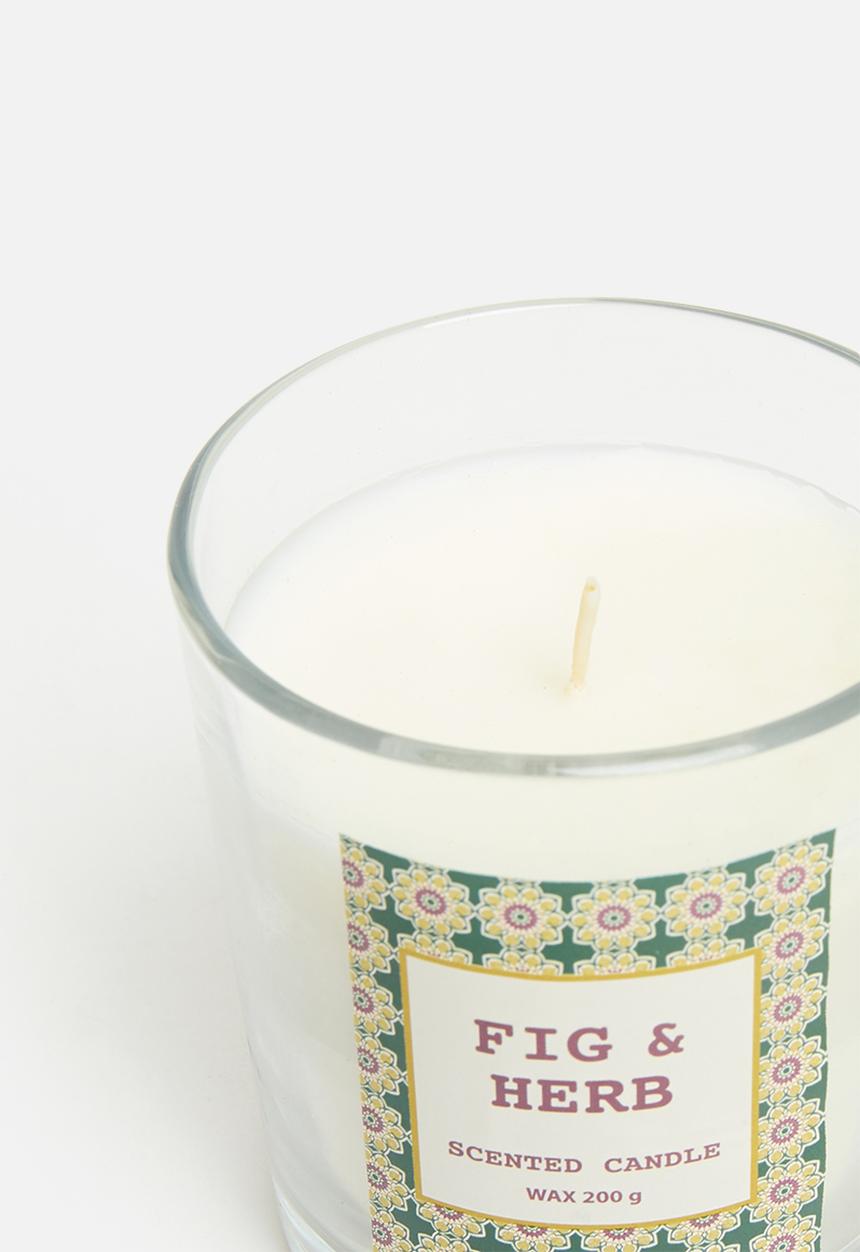 H&S - Glass Candle - Grey