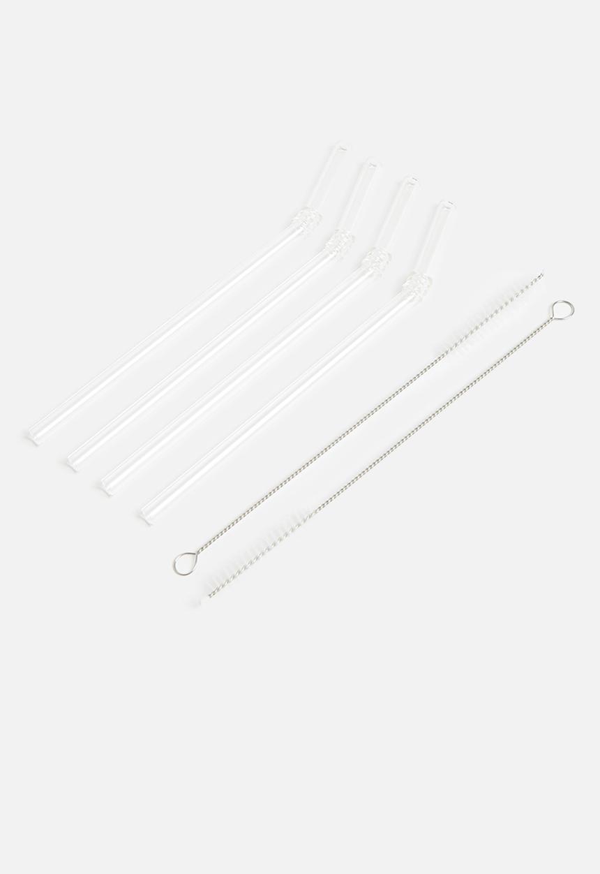 Nicolson Russell - Vintage glass straw set of 4 - Clear