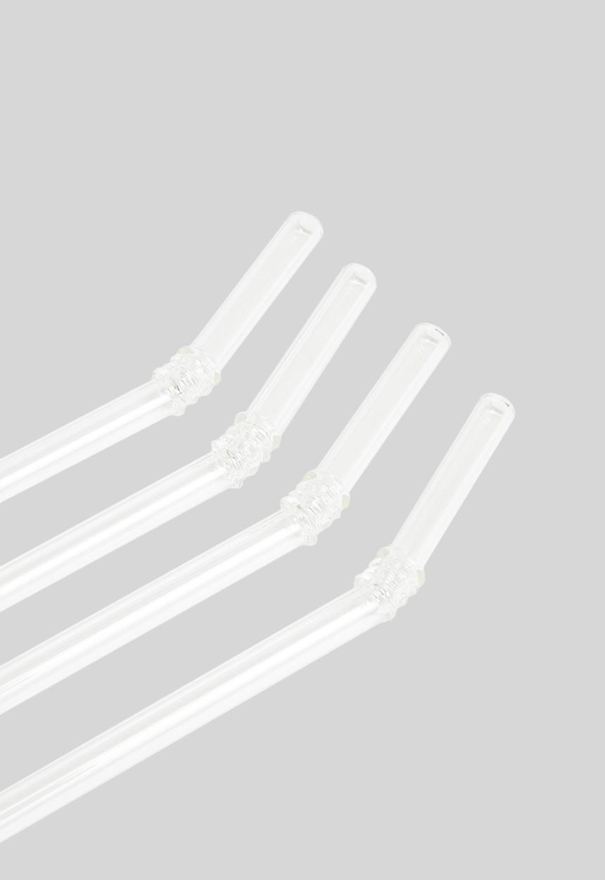 Nicolson Russell - Vintage glass straw set of 4 - Clear