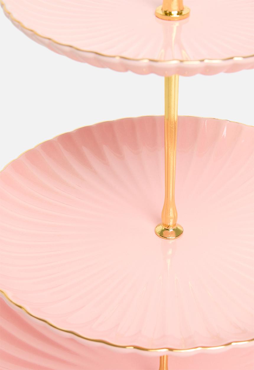 Nicolson Russell - 3 Tier Cake Stand - Pink
