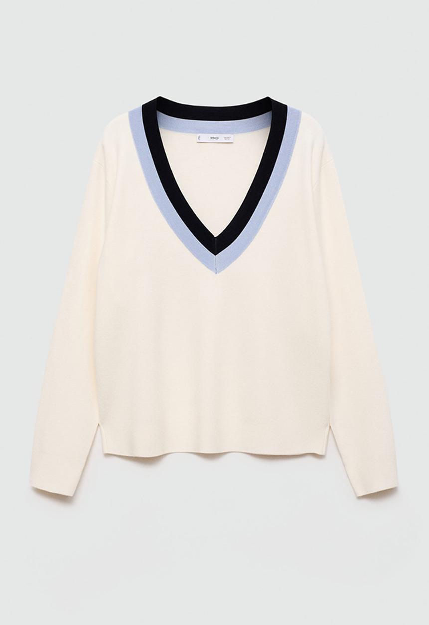 MANGO - Plus Sweater Liga - Light Beige