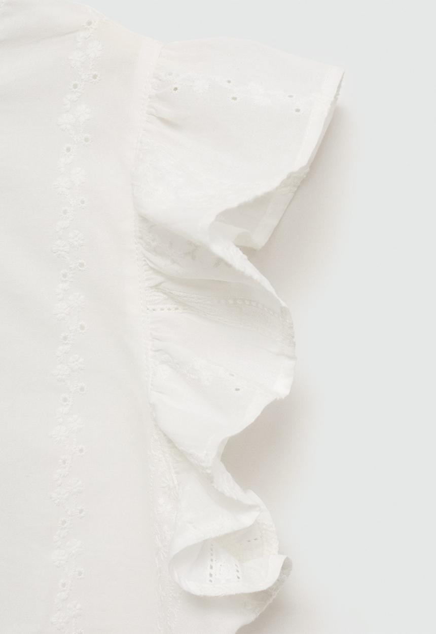 MANGO - Plus Top Slow - White
