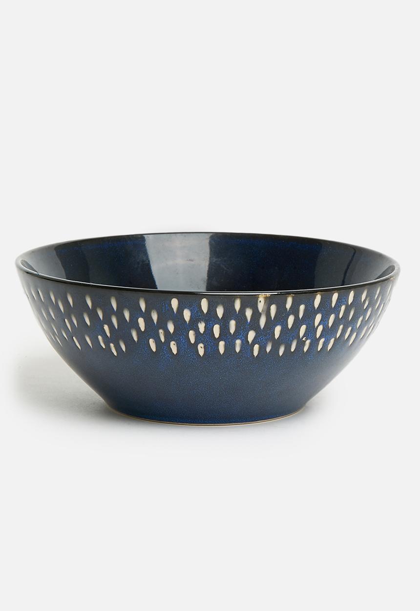 Excellent Houseware - Reactive snack bowl set of 2 - blue