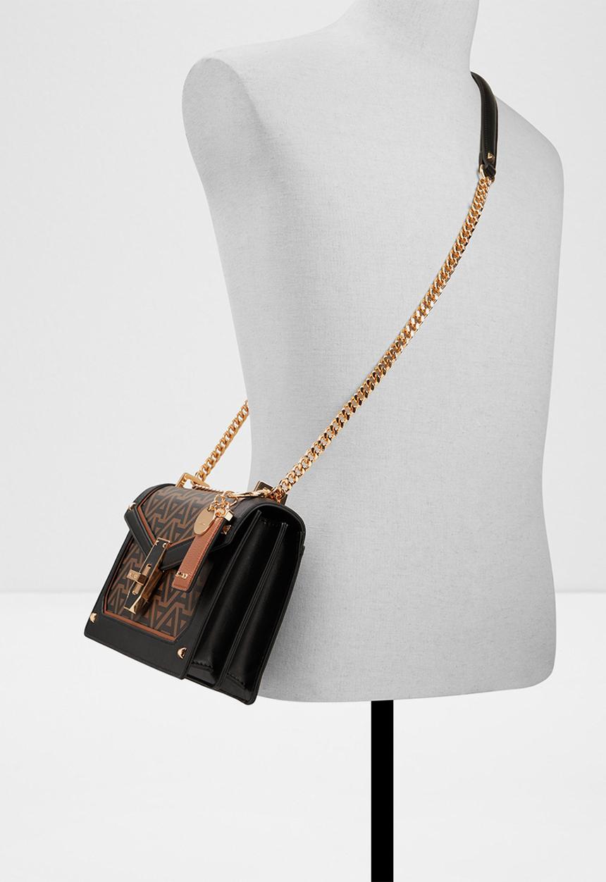 ALDO - Lanassi crossbody bag- brown overflow