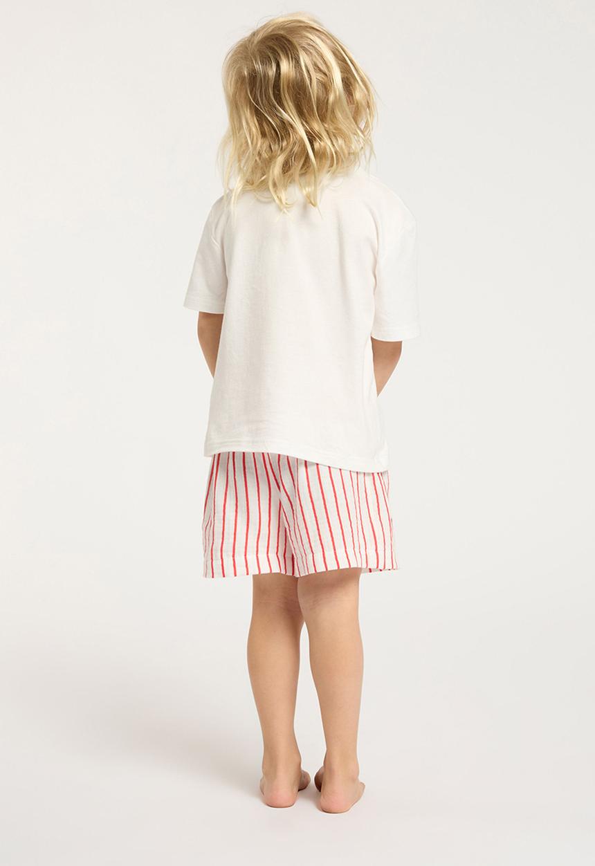Cotton On - Blair short sleeve pyjama set - anthurium/santa stripe