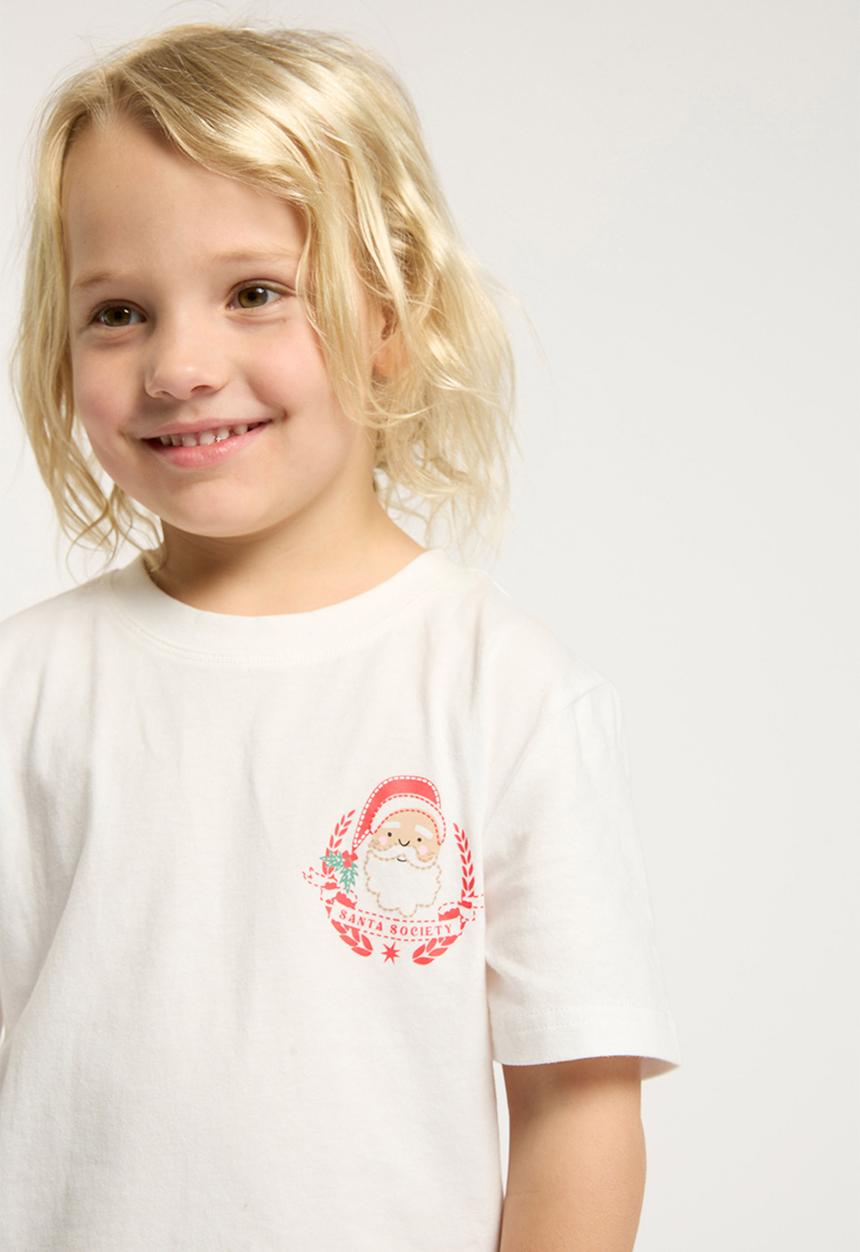 Cotton On - Blair short sleeve pyjama set - anthurium/santa stripe