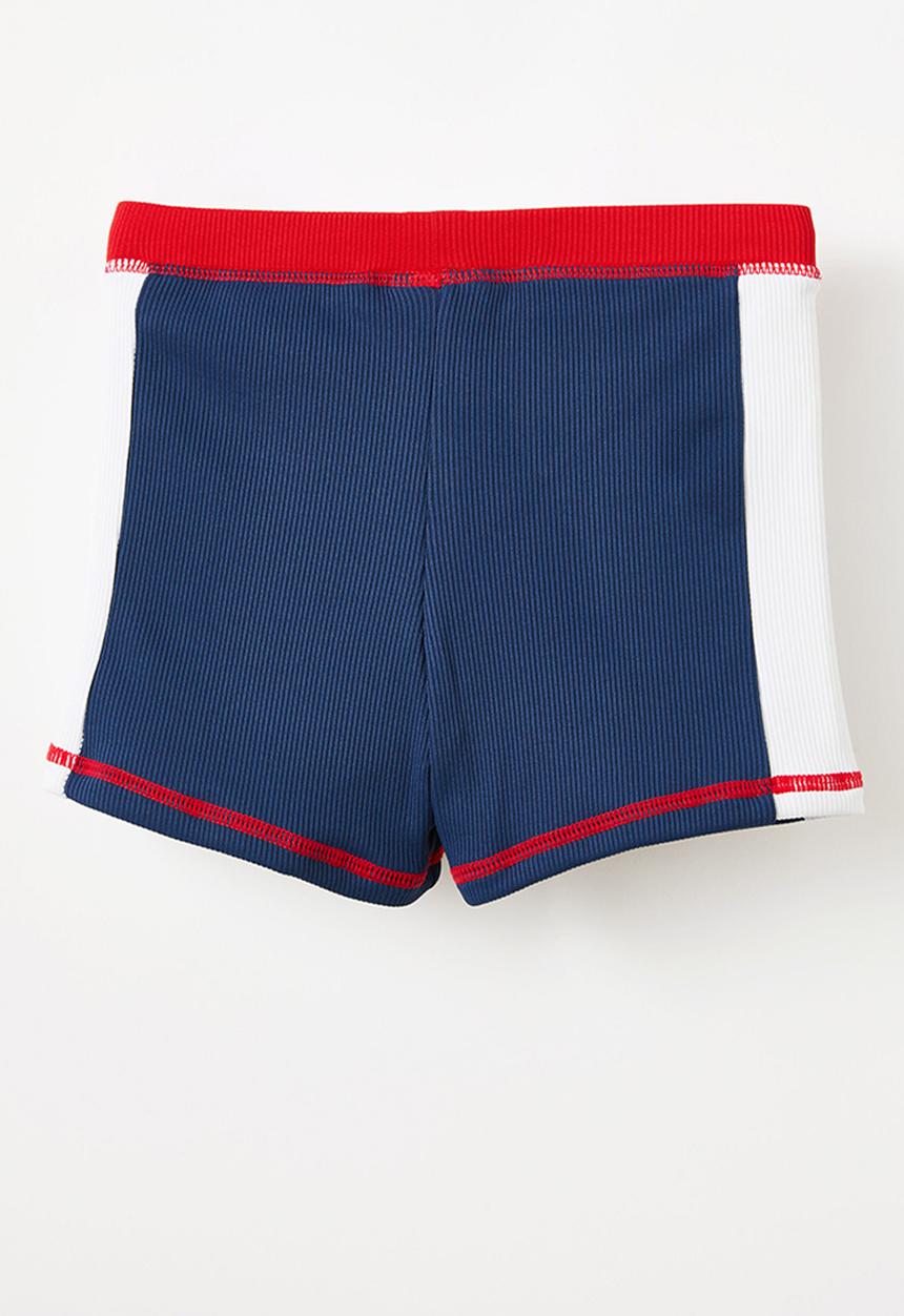 Cotton On - Billy boyleg swim trunk - in the navy/rib stripe panel