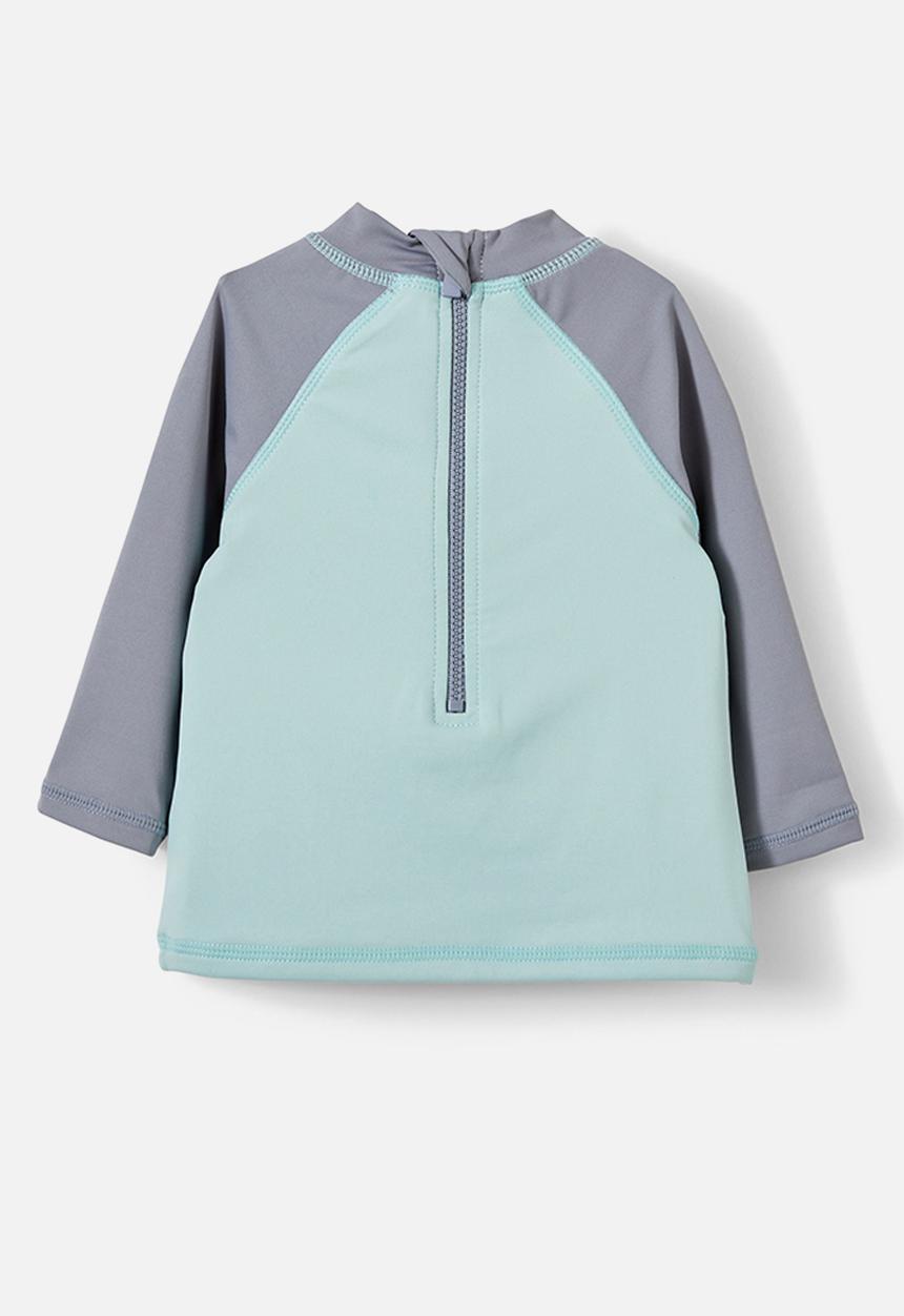 Cotton On - Freddie rash vest - barber blue/sail away