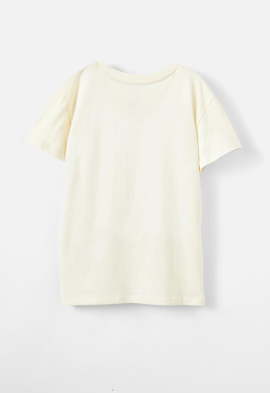 Cotton On - Poppy short sleeve print tee - dark vanilla/bow
