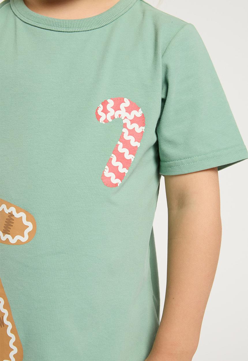 Cotton On - Jordan short sleeve pyjama set - malachite/gingerbread gingham