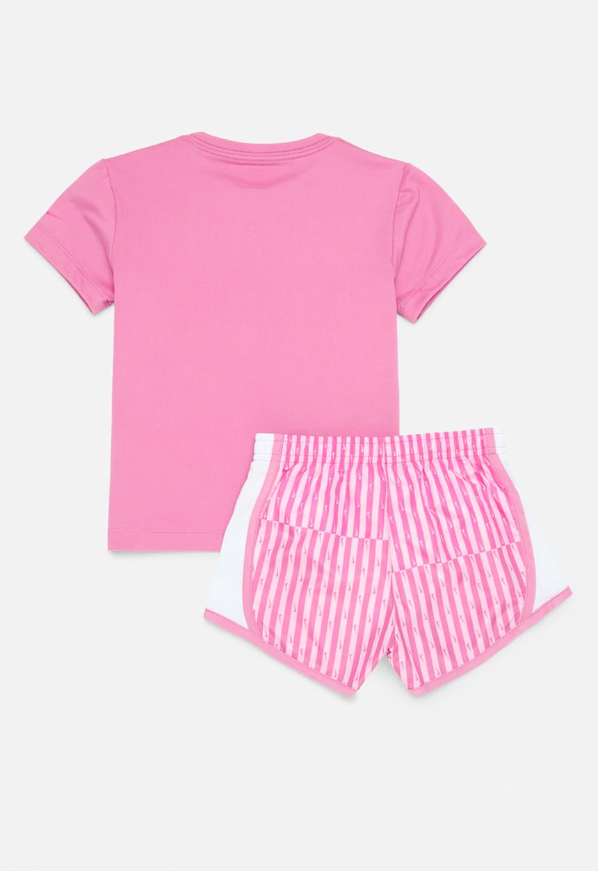 Nike - Nkg femme pop tee & tempo shor - magic flamingo