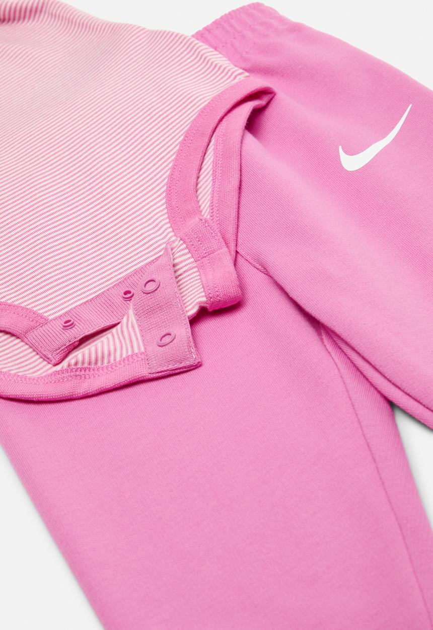 Nike - Nkn 2 pc striped ss bsps - playful pink