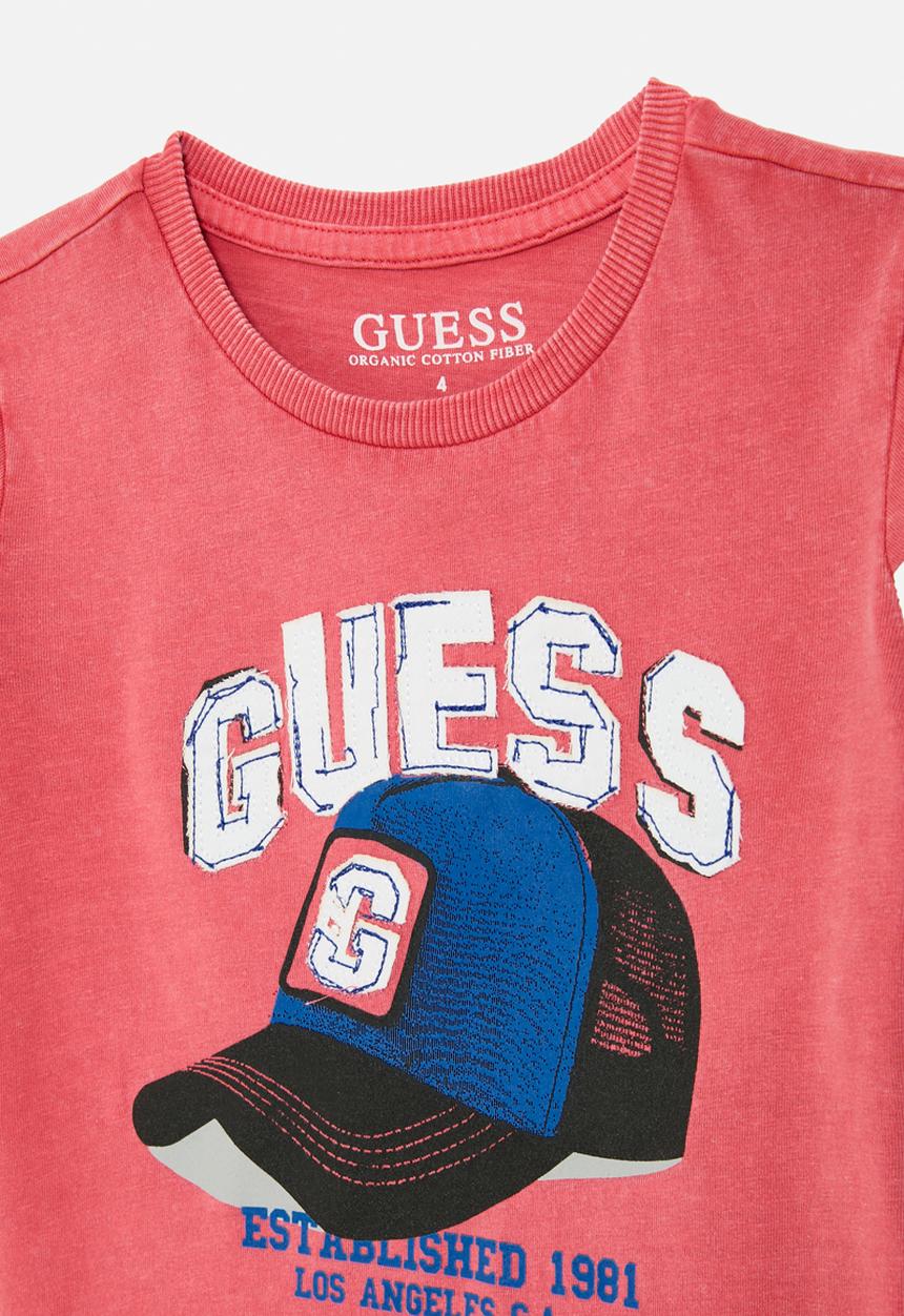 GUESS - Short sleeve T-shirt - rapid red