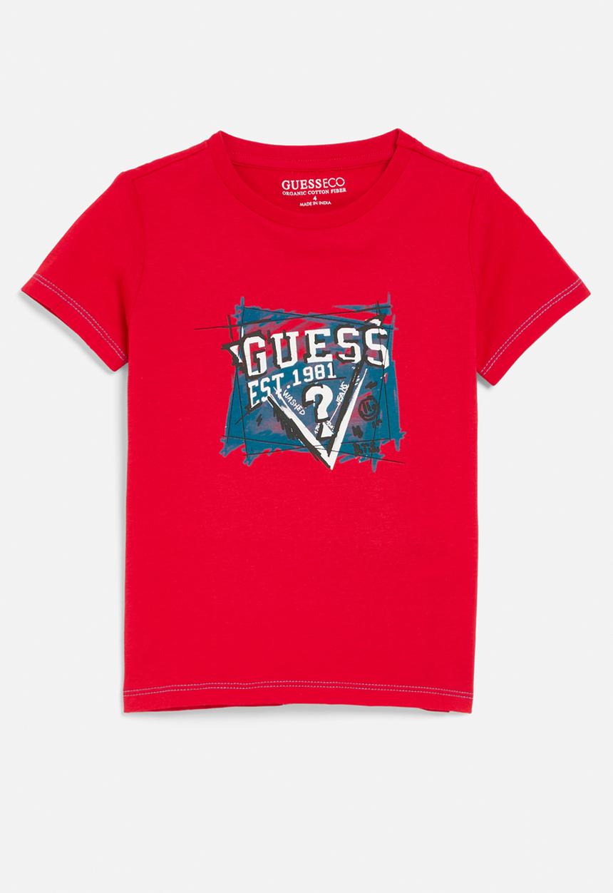 GUESS - Short sleeve T-shirt - rapid red