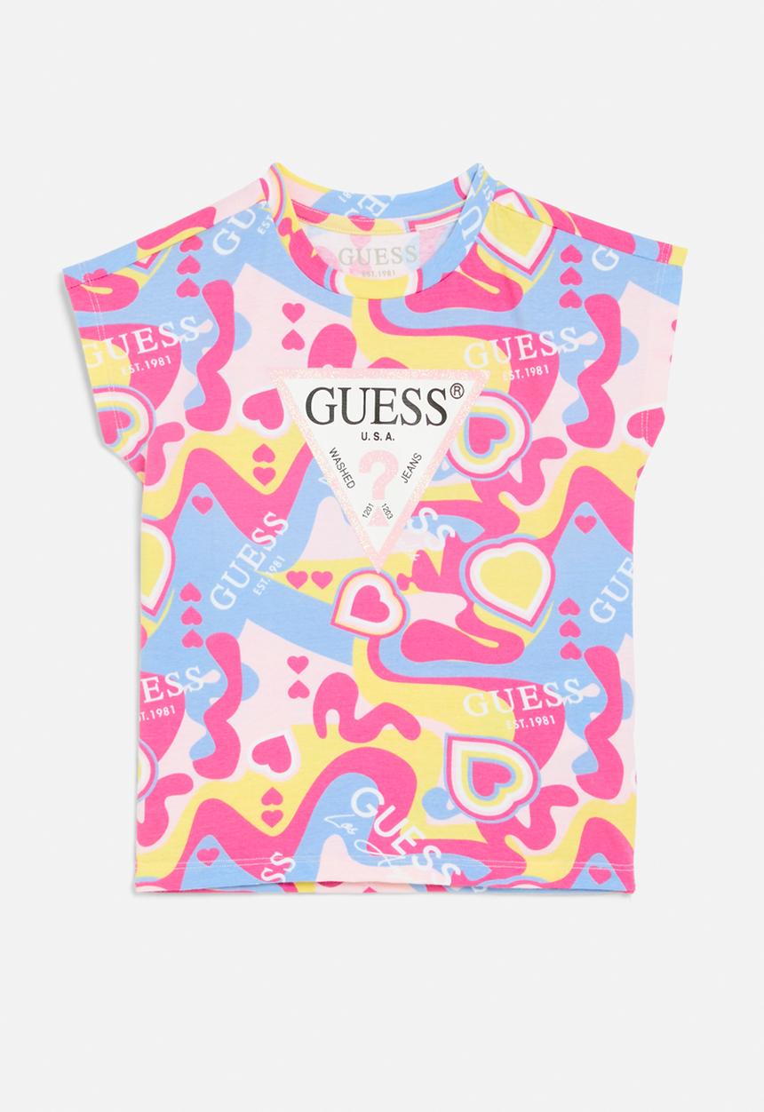 GUESS - Short sleeve T-shirt - free heart
