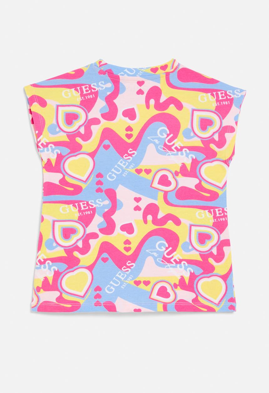GUESS - Short sleeve T-shirt - free heart