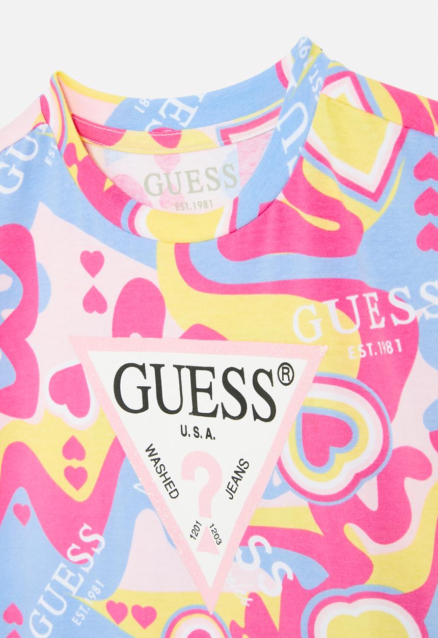 GUESS - Short sleeve T-shirt - free heart