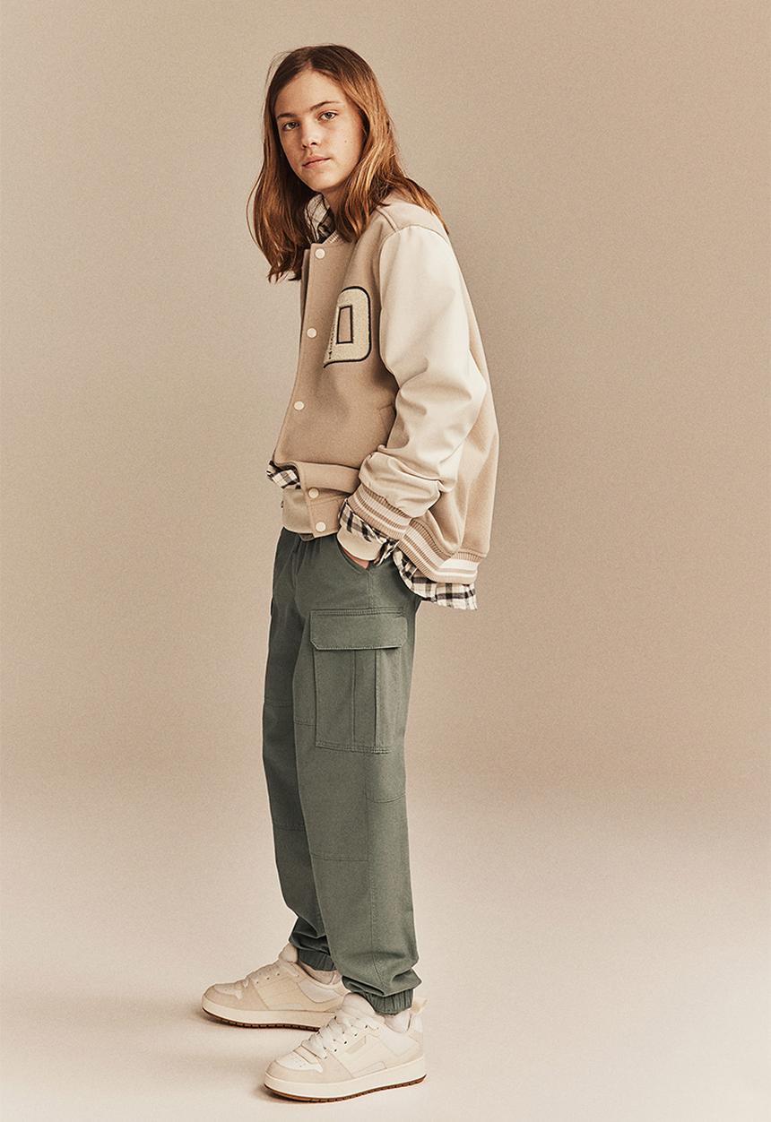 H&M - Cargo trousers - khaki green