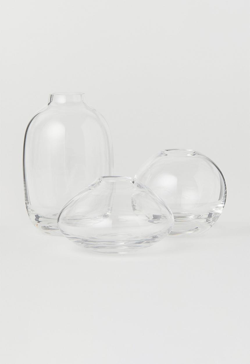 H&M - Clear glass mini vase - clear glass