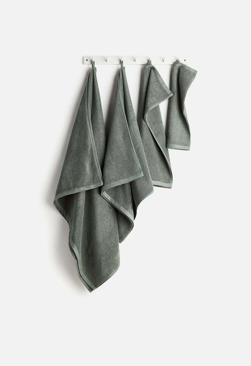 H&M - Terry bath sheet - sage