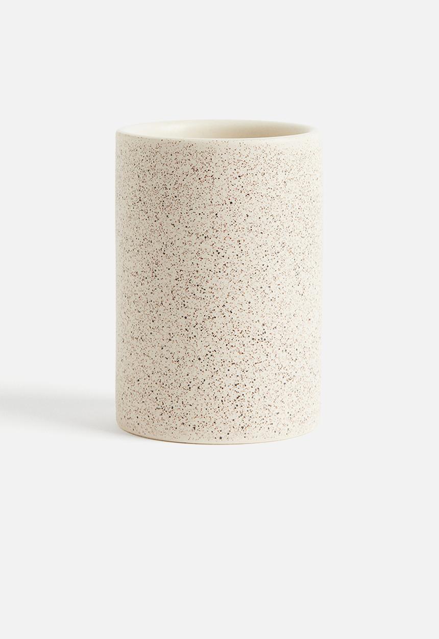 H&M - Stoneware toothbrush mug - beige