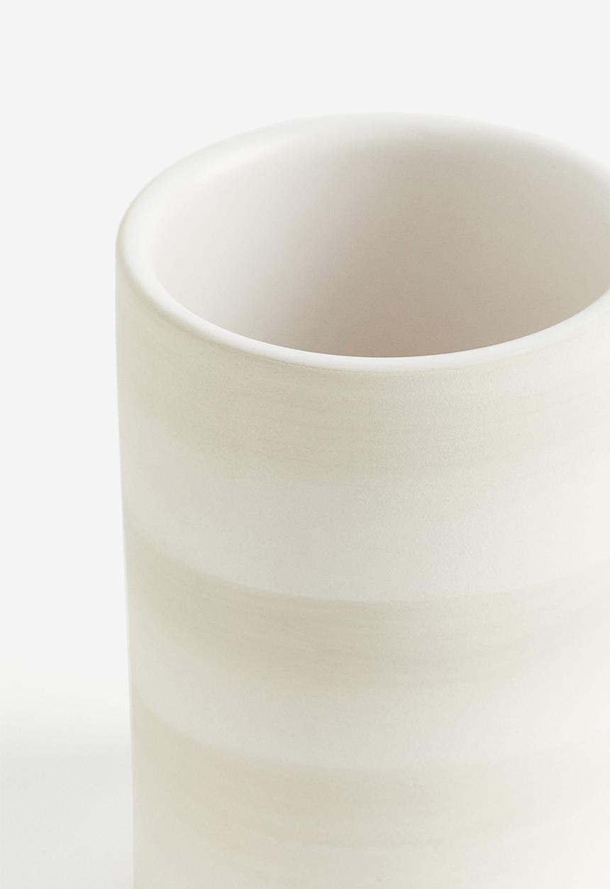 H&M - Stoneware toothbrush mug - white