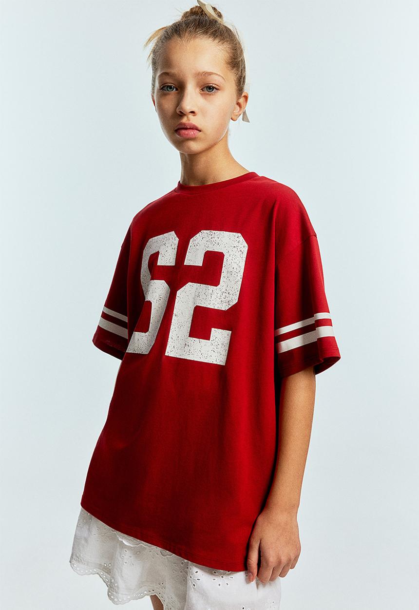 H&M - Oversized printed t-shirt - red/62