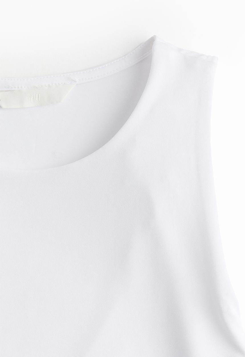 H&M - Jersey thong body - white
