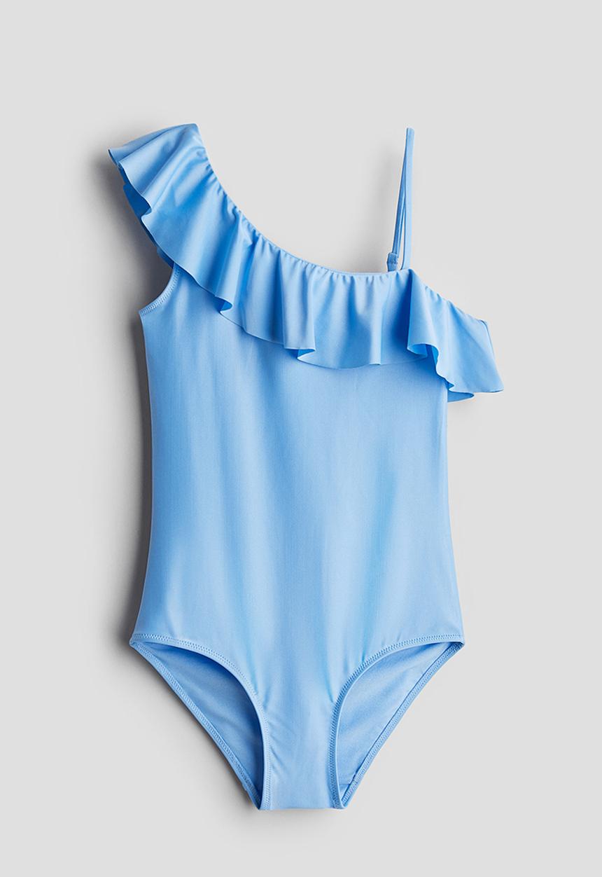H&M - One-shoulder swimsuit - blue
