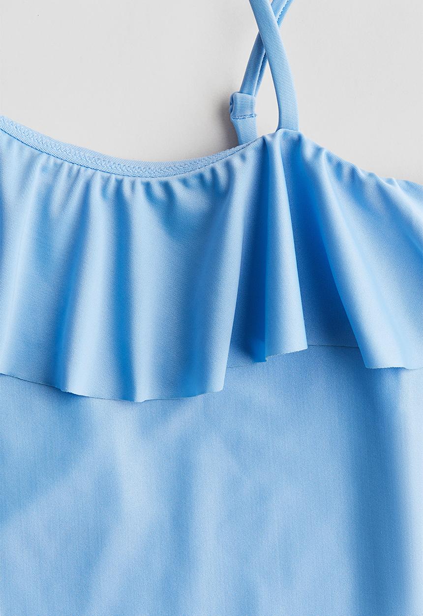 H&M - One-shoulder swimsuit - blue