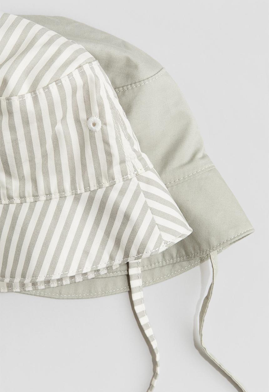 H&M - 2-Pack cotton sun hats - green