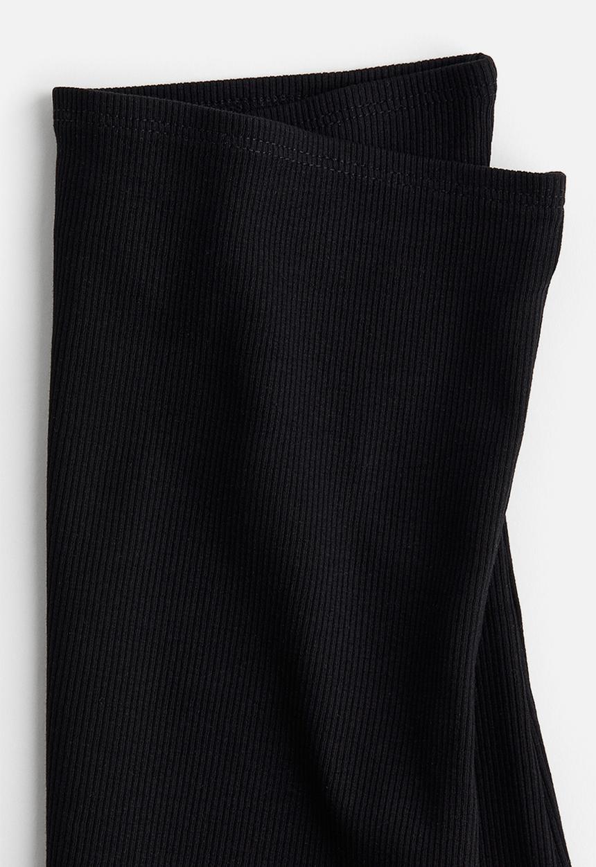 H&M - Ribbed tube top - black