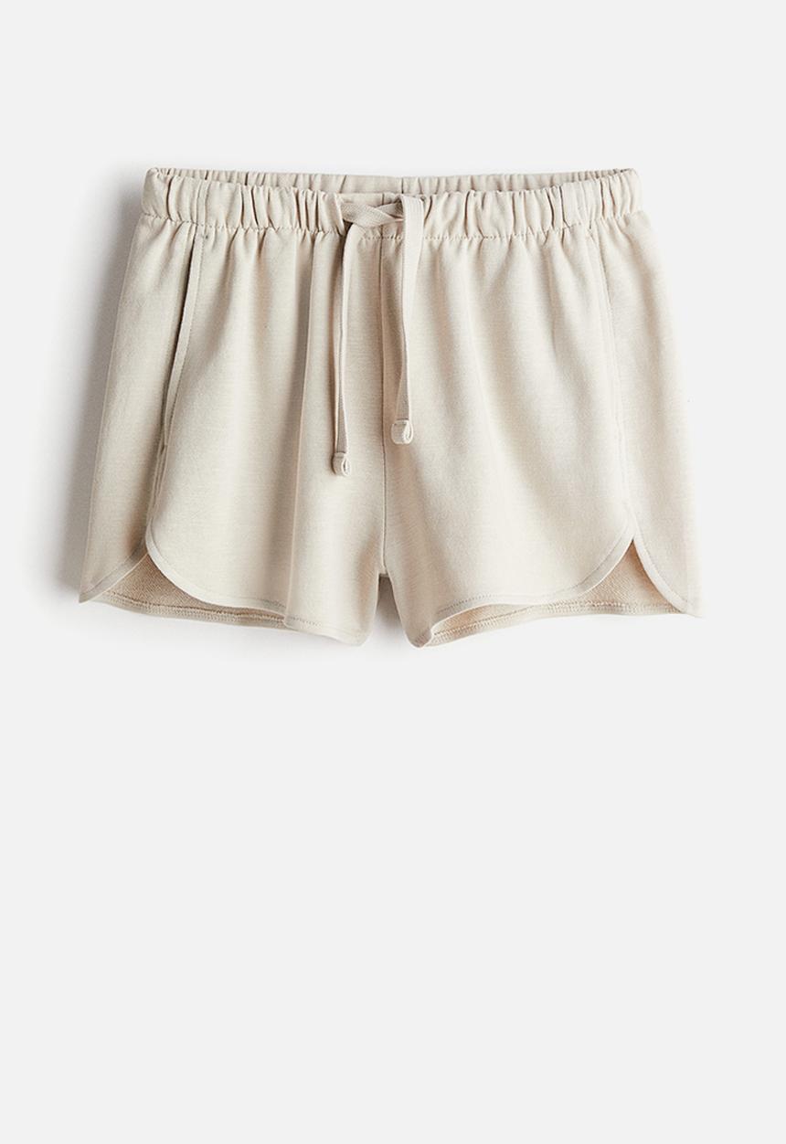 H&M - Sweatshirt shorts - light beige