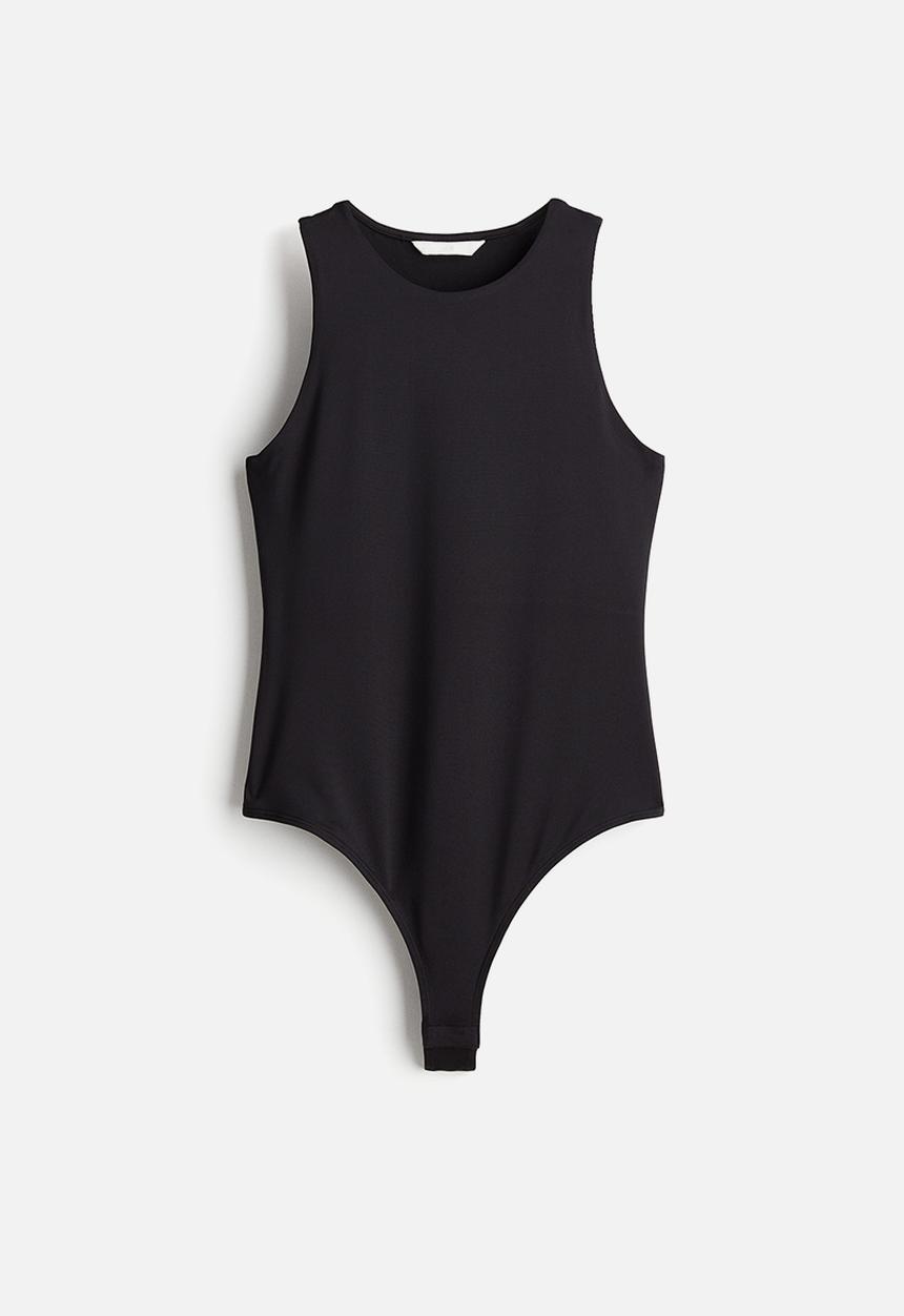 H&M - Jersey thong body - black