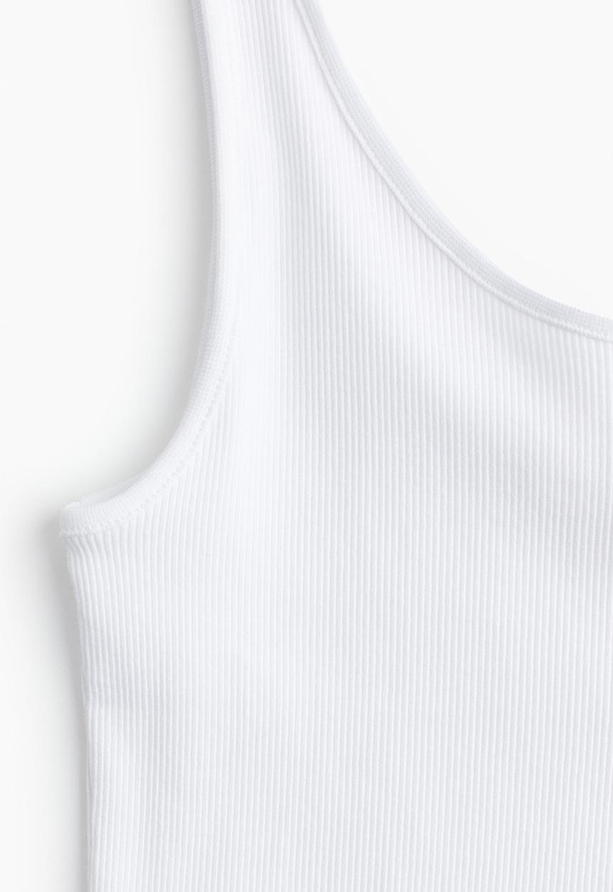 H&M - Ribbed vest top - white