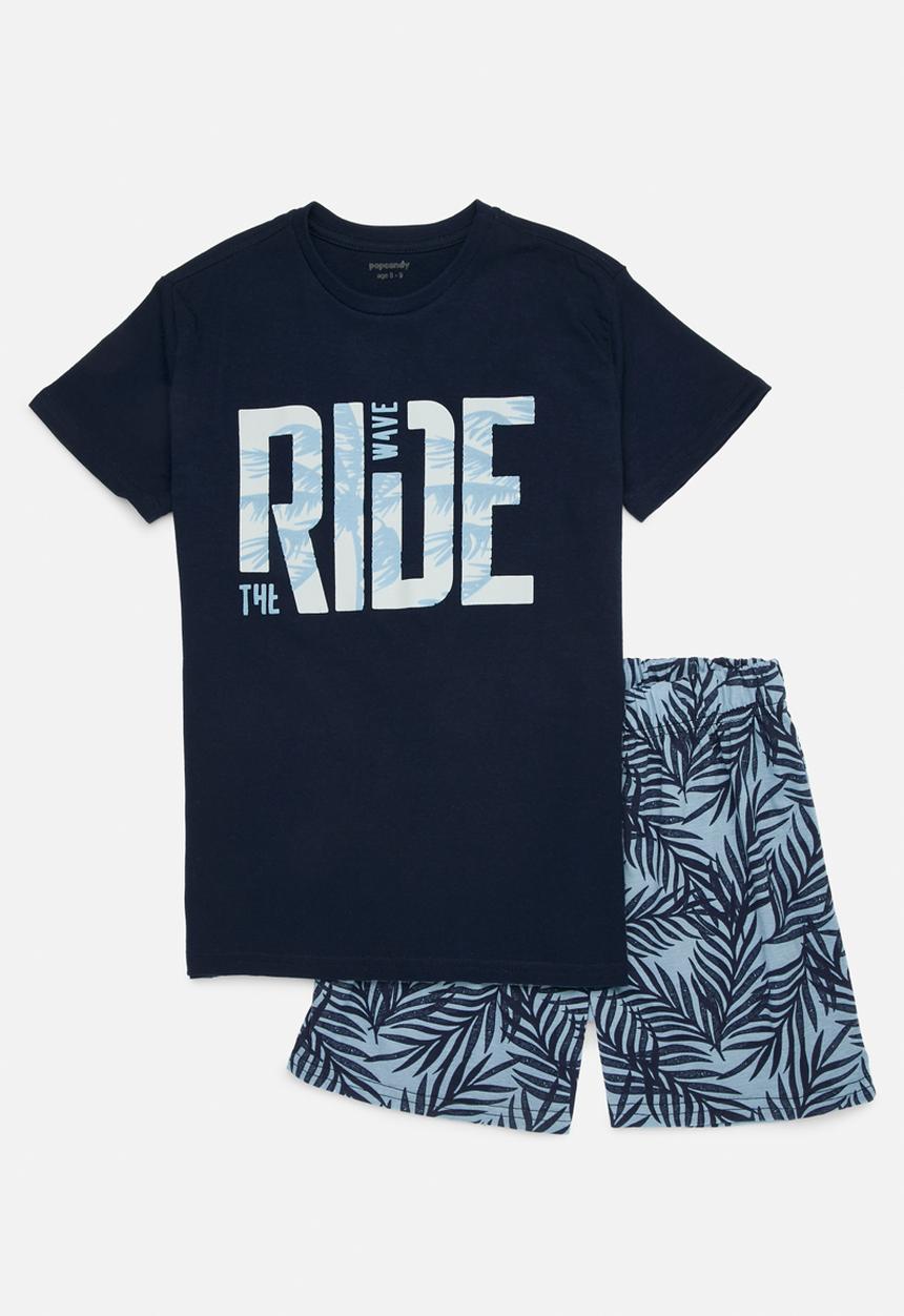 Pop Candy - Pj set - royal blue & aop