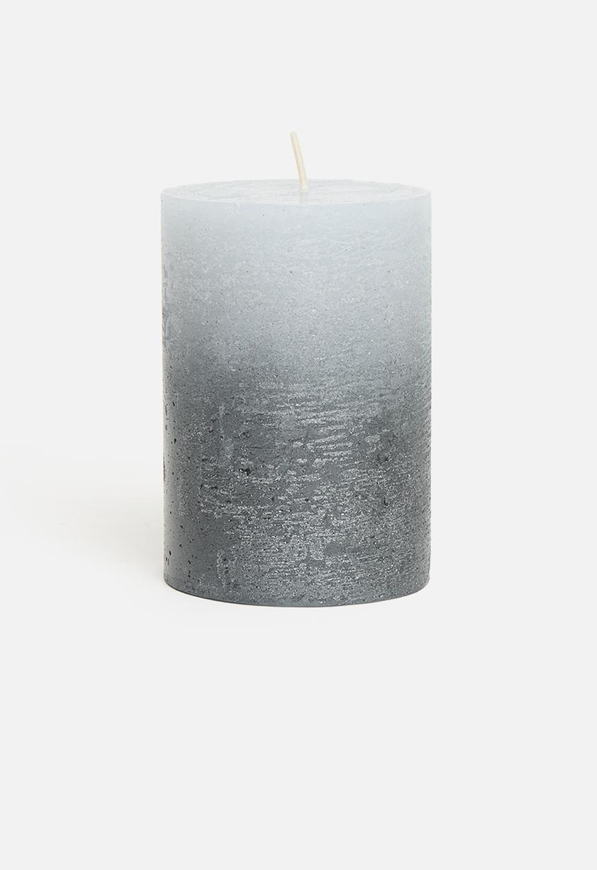 H&S - Glitz dip dye candle - grey