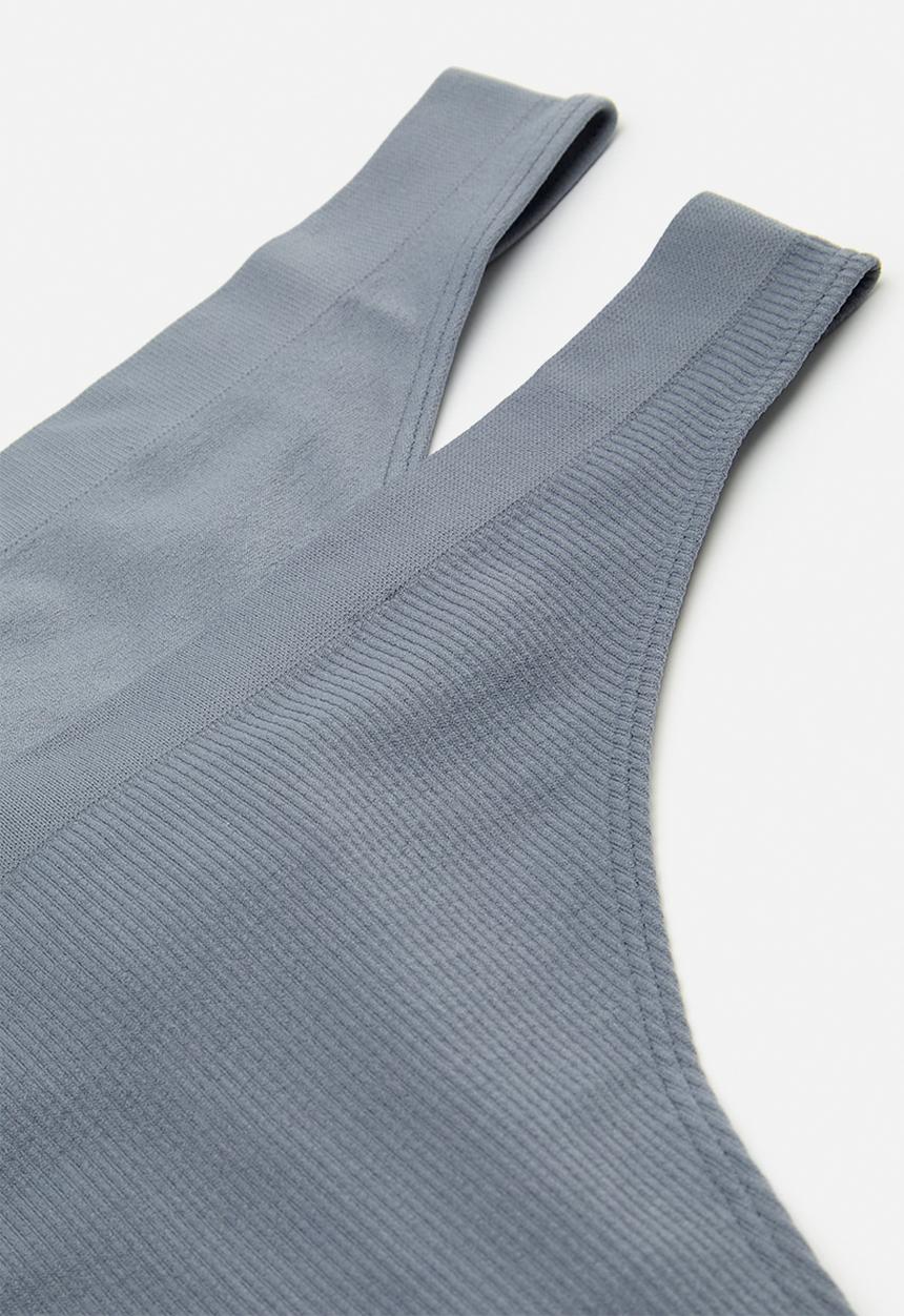 H&M - 2-Pack seamless thong briefs - grey
