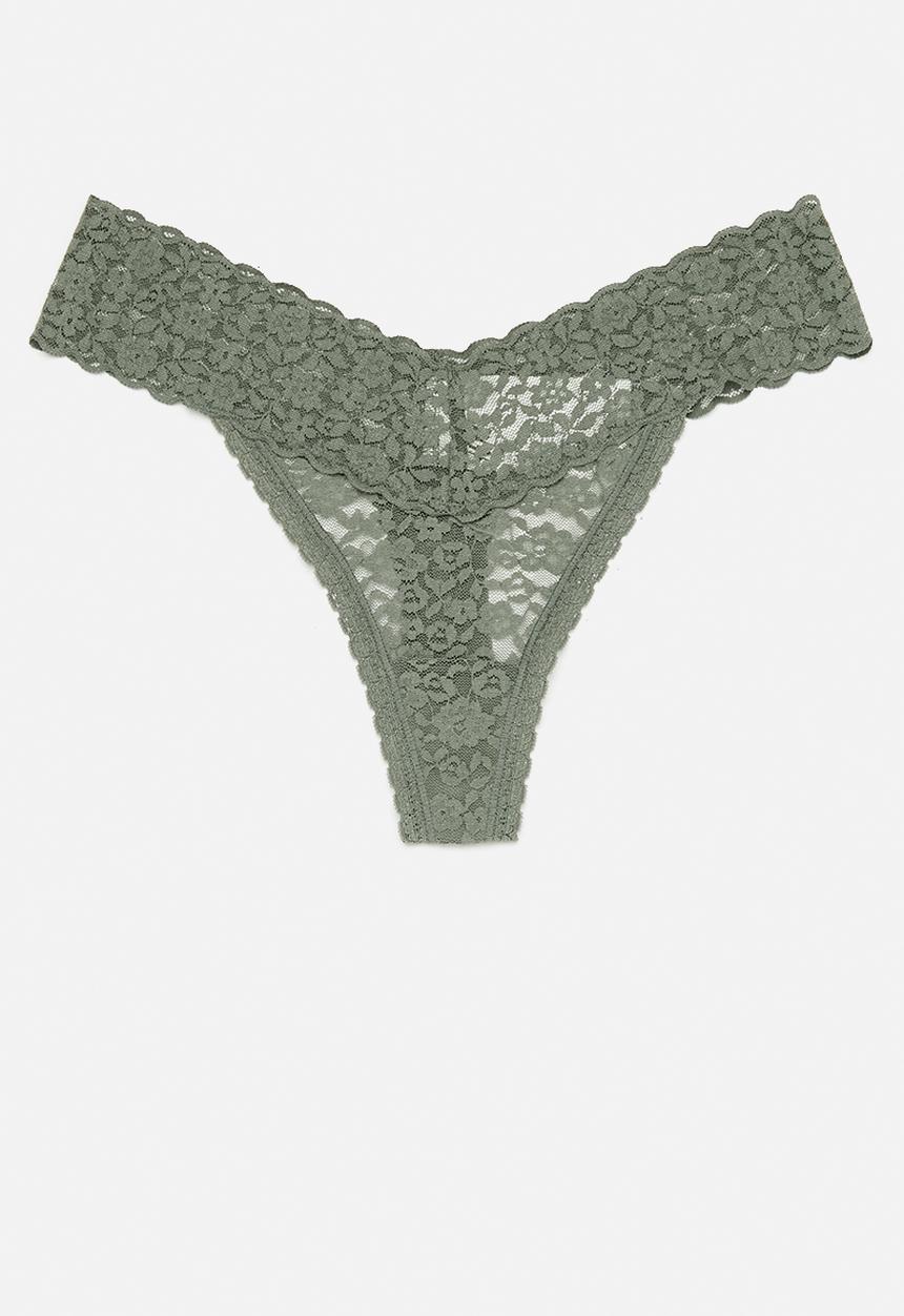 H&M - 3-Pack lace thong briefs - multi