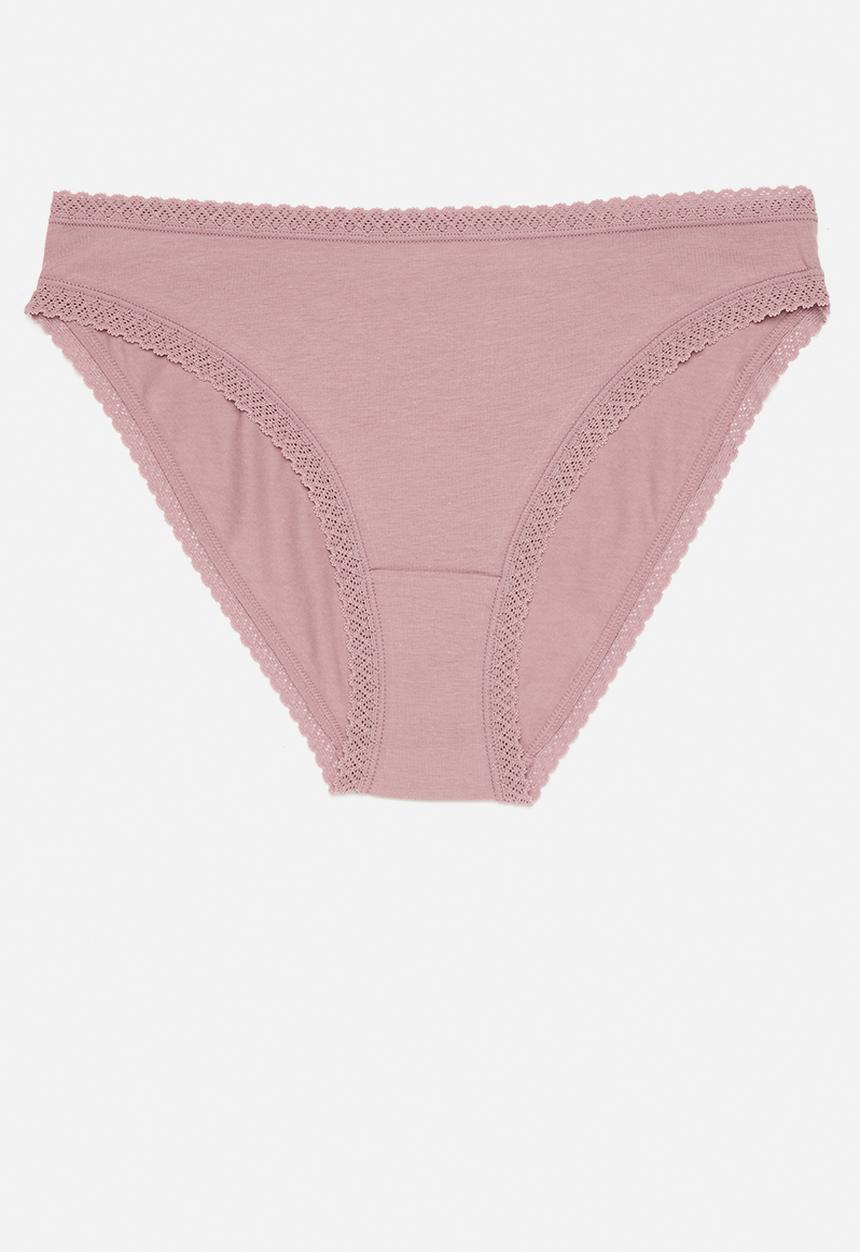 H&M - 3-Pack cotton bikini briefs - pink & white 