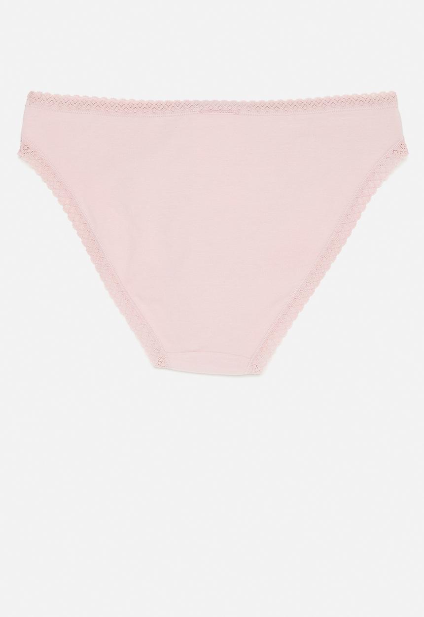 H&M - 3-Pack cotton bikini briefs - pink & white 