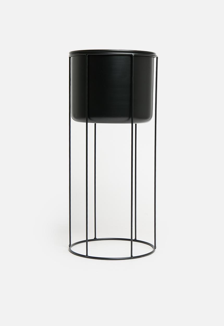 H&S - Aria planter set of 2 - black