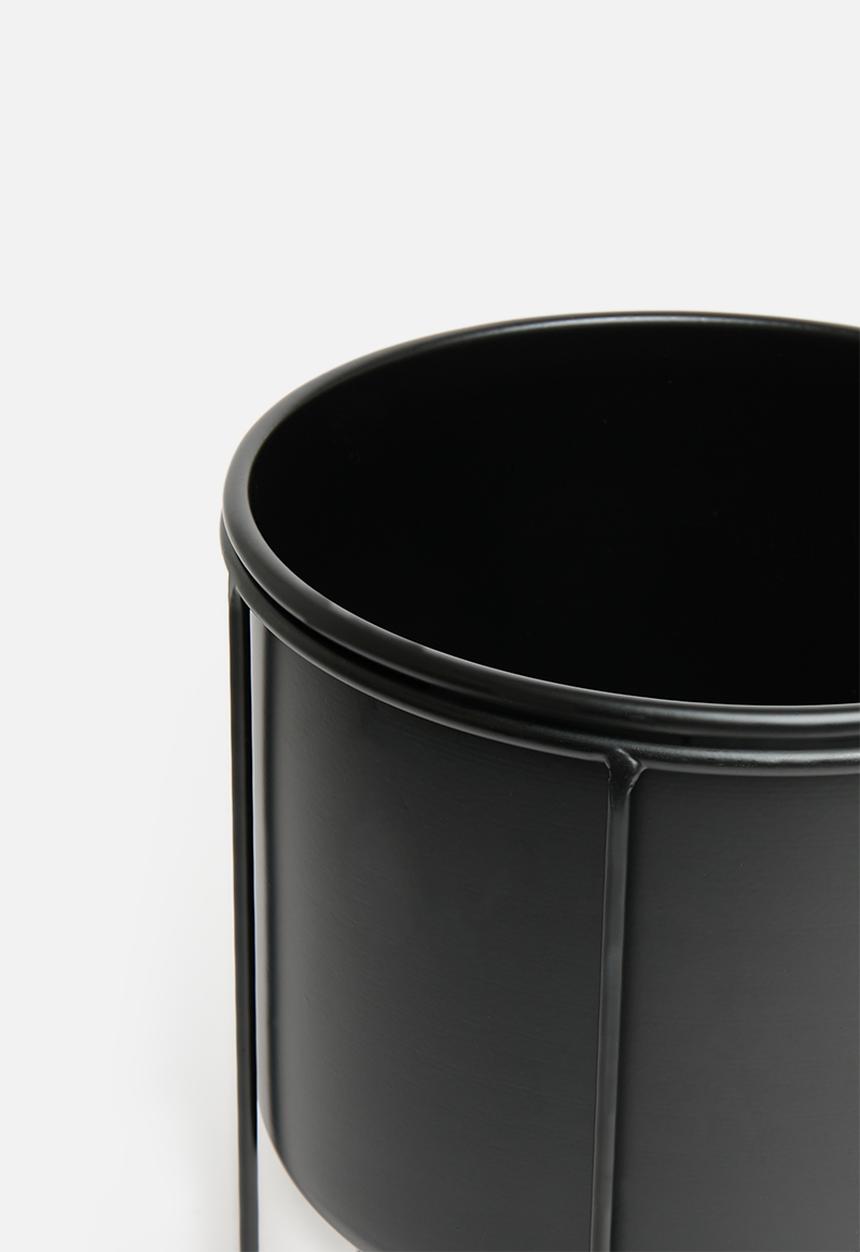 H&S - Aria planter set of 2 - black