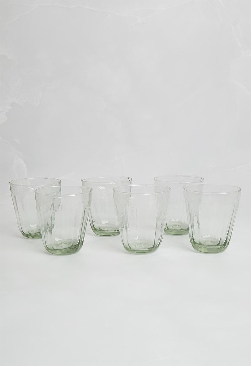 Excellent Houseware - Rita glass set of 6 - clear