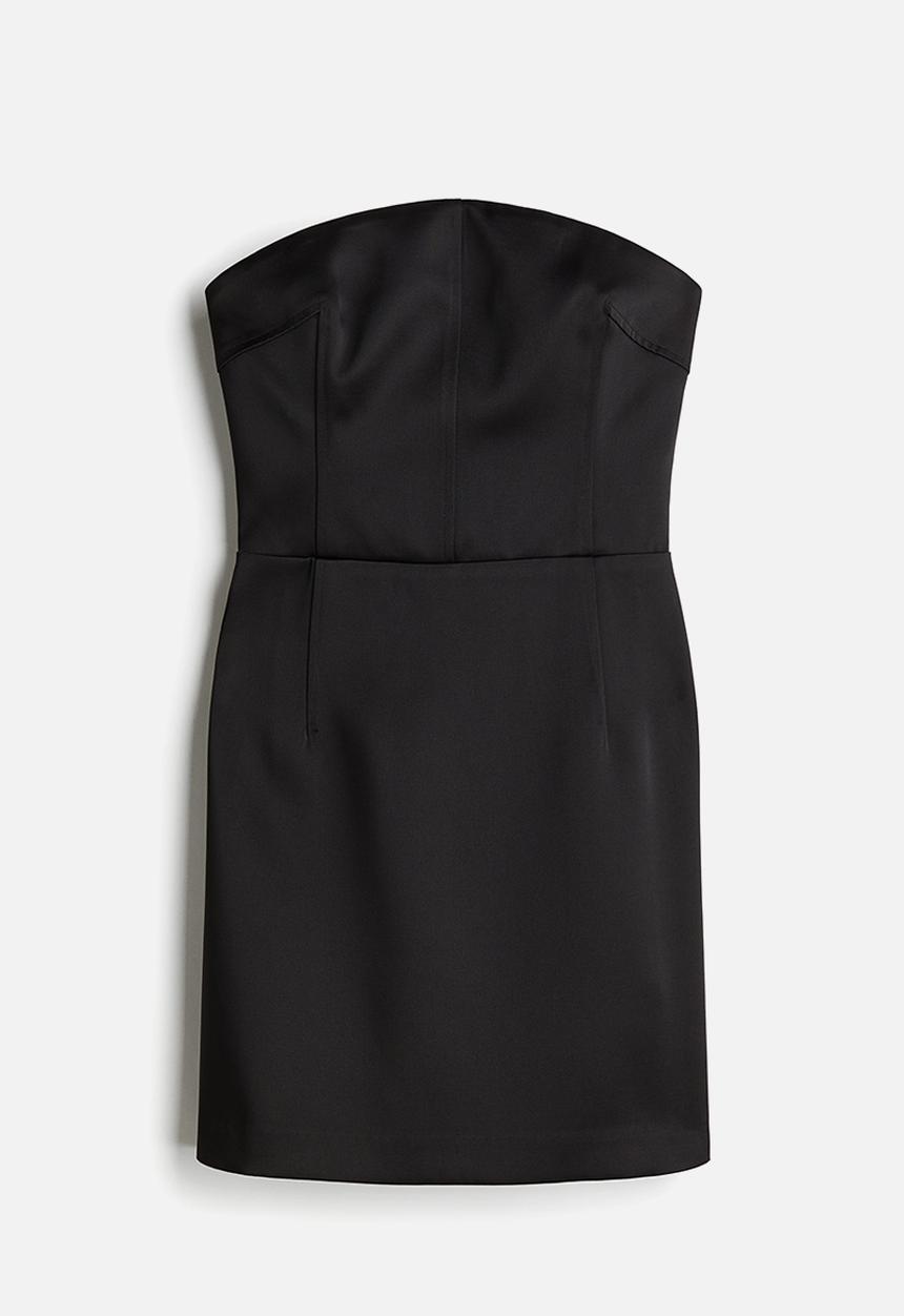 Bandeau mini dress - black - 1259712001